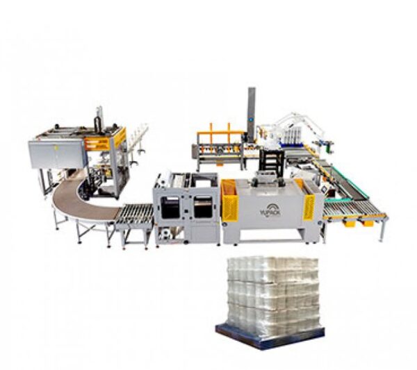 Barrel Packing, Shrinking, Palletizing, Winding Packaging Line
